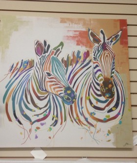 colourful zebras